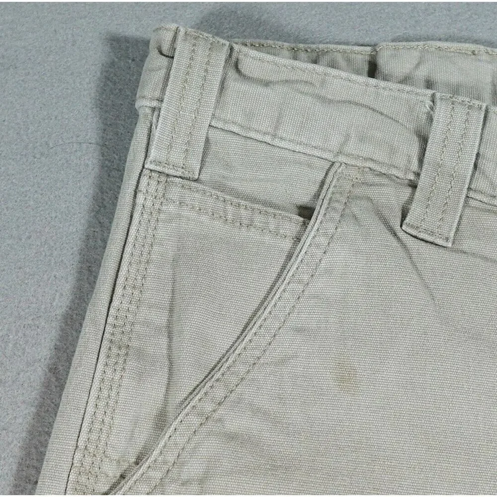 Carhartt Work Pants Size 40x28Gray Relaxed Fit Outdoor side Pocket‎ Tag 42x30